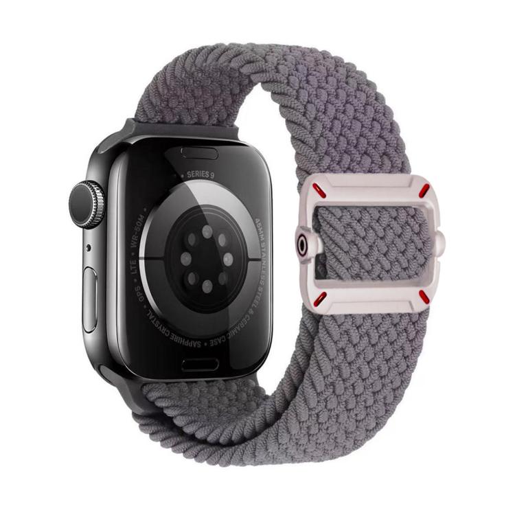 Double Loop Mechanical Buckle Nylon Braid Watch Band, For Apple Watch 42mm / 41mm / 40mm / 38mm