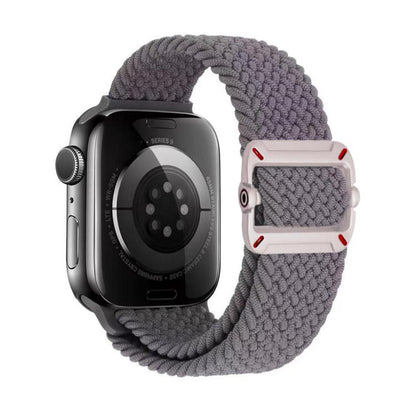 Double Loop Mechanical Buckle Nylon Braid Watch Band, For Apple Watch 42mm / 41mm / 40mm / 38mm