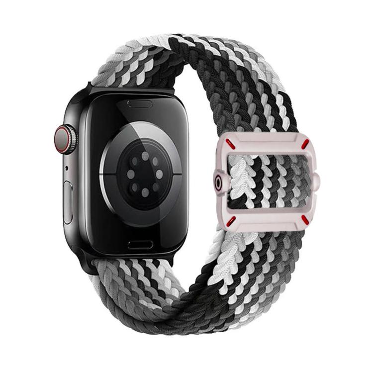 Double Loop Mechanical Buckle Nylon Braid Watch Band, For Apple Watch 42mm / 41mm / 40mm / 38mm