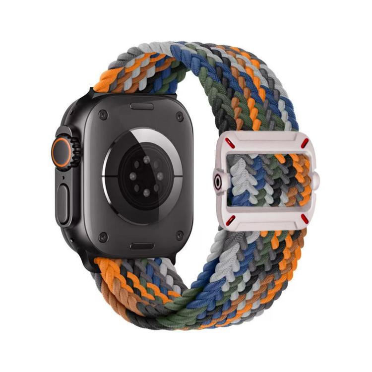 Double Loop Mechanical Buckle Nylon Braid Watch Band, For Apple Watch 42mm / 41mm / 40mm / 38mm