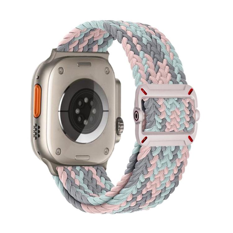 Double Loop Mechanical Buckle Nylon Braid Watch Band, For Apple Watch 42mm / 41mm / 40mm / 38mm