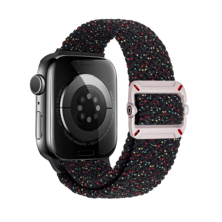 Double Loop Mechanical Buckle Nylon Braid Watch Band, For Apple Watch 42mm / 41mm / 40mm / 38mm