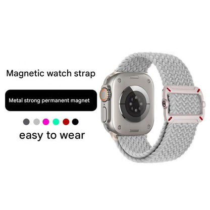 Double Loop Mechanical Buckle Nylon Braid Watch Band, For Apple Watch 42mm / 41mm / 40mm / 38mm