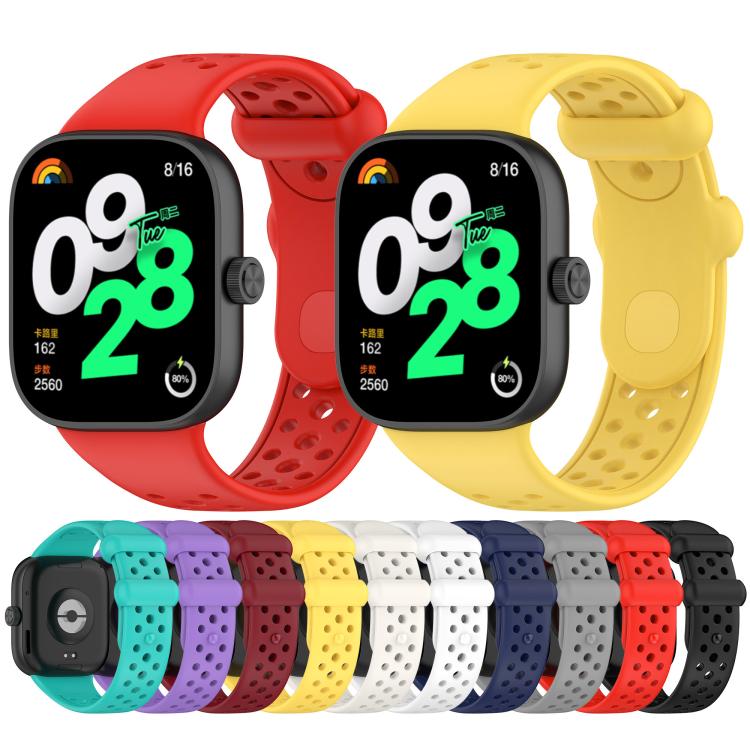xDfind BreathableHole Solid Color Silicone Watch Band, For Xiaomi Band 10 Pro / 9 Pro / Redmi Watch 6