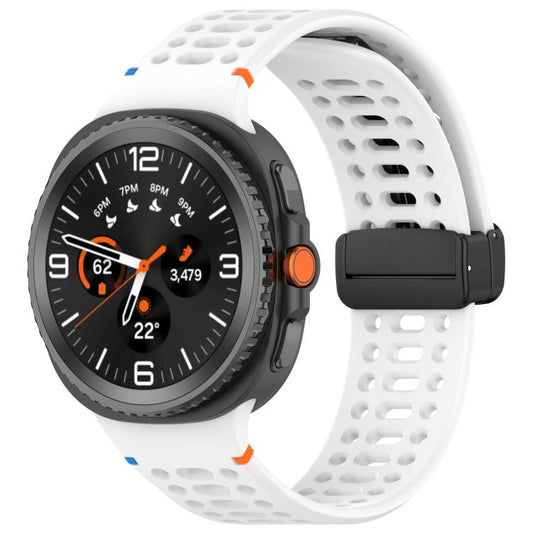 xDfind Magnetic Black Buckle Silicone Watch Band, For Samsung Galaxy Watch8 / Watch8 Classic