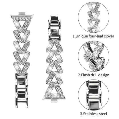 20mm xDfind Small Twist Diamond Metal Watch Band, For Xiaomi Band 10 Pro/9 Pro/Redmi Watch 6/5/4, For Redmi Watch 3 Active / Watch 3 Lite, For Redmi Watch 3