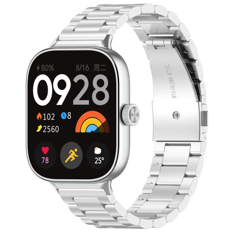 Tri-beads Flat Buckle Titanium Alloy Watch Band, For Xiaomi Band 10 Pro / Redmi Watch 6, For Xiaomi Band 9 / 8, For Redmi Watch 3 Lite / 3 Active