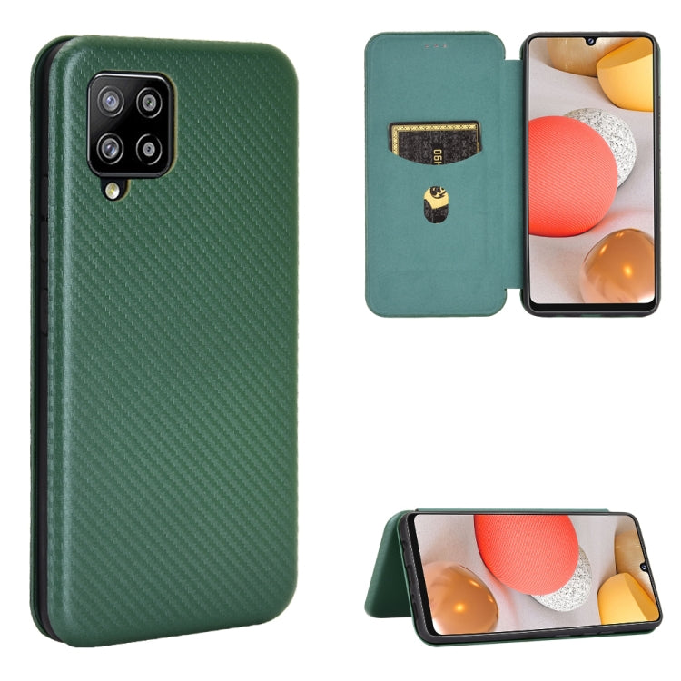 Carbon Fiber Texture Magnetic Horizontal Flip TPU + PC + PU Leather Case with Card Slot, For OPPO Realme V3, For Samsung Galaxy A42 5G, For Vivo Y20 / Y20i (Indian), For Xiaomi Poco X3 NFC, For Xiaomi Redmi K30 Ultra