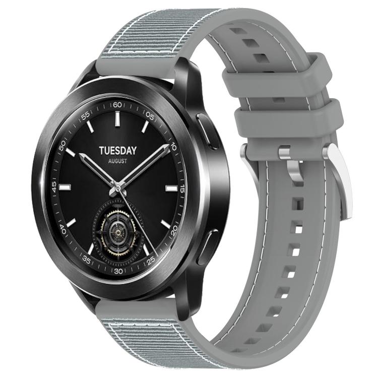 xDfind Hybrid Nylon Braid Silicone Watch Band, 22mm For Xiaomi Watch S3 / 2 Pro / S2 / S1, 22mm For Xiaomi Haylou?Watch S001 / LS02 Pro, 20mm For Xiaomi Haylou RS4 Plus LS11 / LS12