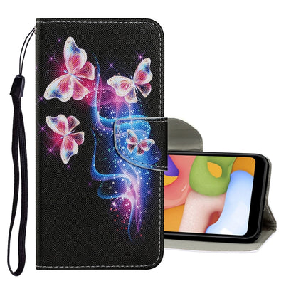 Coloured Drawing Pattern Horizontal Flip PU Leather Case with Holder & Card Slots & Wallet & Lanyard, For Samsung Galaxy A50 / A30s, For Samsung Galaxy A51, For Samsung Galaxy A70