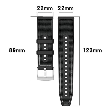 xDfind Hybrid Nylon Braid Silicone Watch Band, For Xiaomi Band 9 Pro/Redmi Watch6/5/4 20mm, For Redmi Watch 3 Active/Watch 3 Lite 20mm, For Redmi Watch 3 20mm