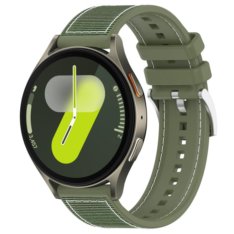 xDfind Hybrid Nylon Braid Silicone Watch Band, For Samsung Galaxy Watch Ultra/Ultra 2025 22mm, For Samsung Galaxy Watch 7 / 6 / 5 / FE 20mm, For Samsung Galaxy Fit3 SM-R390 18mm