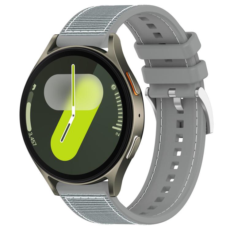 xDfind Hybrid Nylon Braid Silicone Watch Band, For Samsung Galaxy Watch Ultra/Ultra 2025 22mm, For Samsung Galaxy Watch 7 / 6 / 5 / FE 20mm, For Samsung Galaxy Fit3 SM-R390 18mm