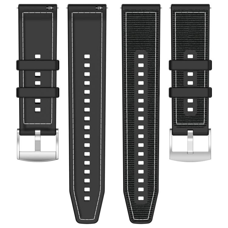 xDfind Hybrid Nylon Braid Silicone Watch Band, For Samsung Galaxy Watch Ultra/Ultra 2025 22mm, For Samsung Galaxy Watch 7 / 6 / 5 / FE 20mm, For Samsung Galaxy Fit3 SM-R390 18mm