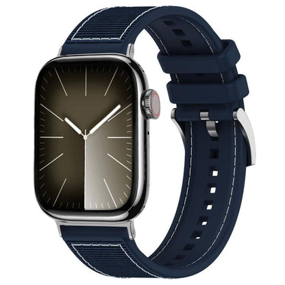 xDfind Hybrid Nylon Braid Silicone Watch Band, For Apple Watch 42 / 44 / 45 / 46 / 49mm 22mm, For Apple Watch 38 / 40 / 41 / S10 42mm 20mm