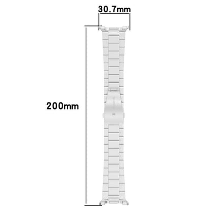Tri-beads Flat Buckle Titanium Alloy Watch Band, For Samsung Galaxy Watch8 / Watch8 Classic, For Samsung Galaxy Fit3 / SM-R390