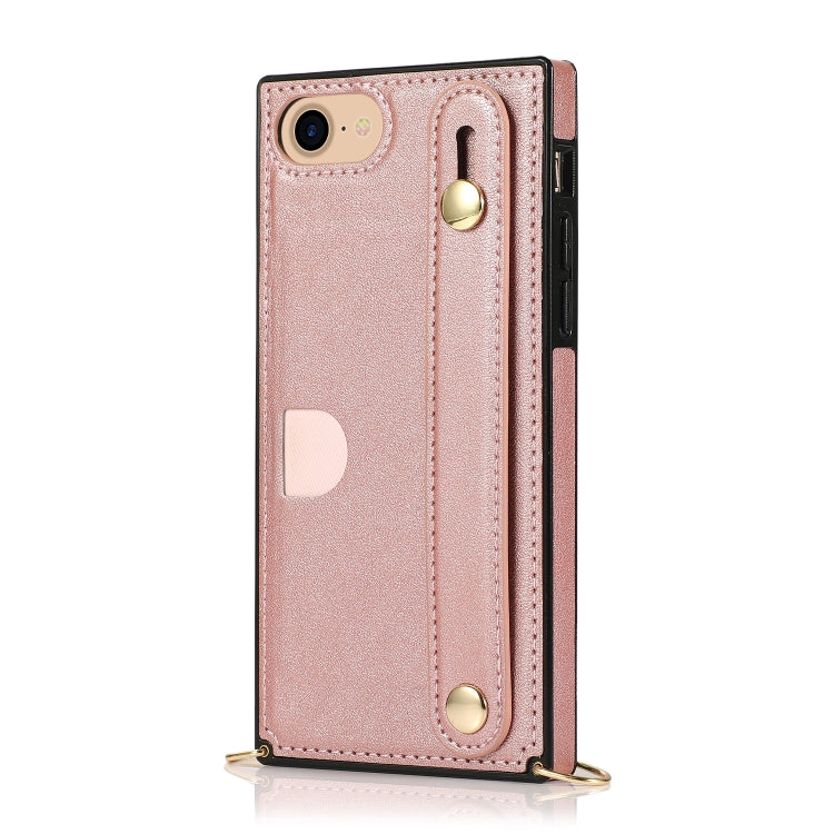 Wrist Strap PU+TPU Shockproof Protective Case with Crossbody Lanyard & Holder & Card Slot, For iPhone 6, For iPhone 7 / 8 / SE 2020, For iPhone 6 Plus, For iPhone 8 Plus / 7 Plus, For iPhone XS / X, For iPhone XR, For iPhone XS Max, For iPhone 11      ...