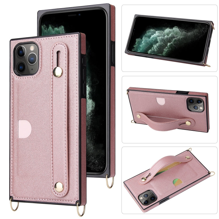 Wrist Strap PU+TPU Shockproof Protective Case with Crossbody Lanyard & Holder & Card Slot, For iPhone 6, For iPhone 7 / 8 / SE 2020, For iPhone 6 Plus, For iPhone 8 Plus / 7 Plus, For iPhone XS / X, For iPhone XR, For iPhone XS Max, For iPhone 11      ...