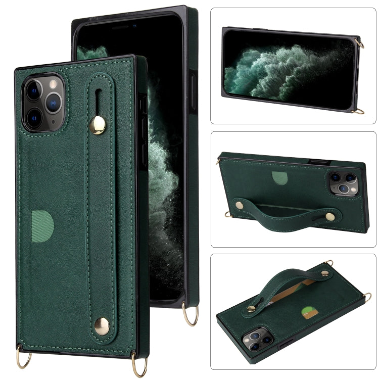 Wrist Strap PU+TPU Shockproof Protective Case with Crossbody Lanyard & Holder & Card Slot, For iPhone 6, For iPhone 7 / 8 / SE 2020, For iPhone 6 Plus, For iPhone 8 Plus / 7 Plus, For iPhone XS / X, For iPhone XR, For iPhone XS Max, For iPhone 11      ...
