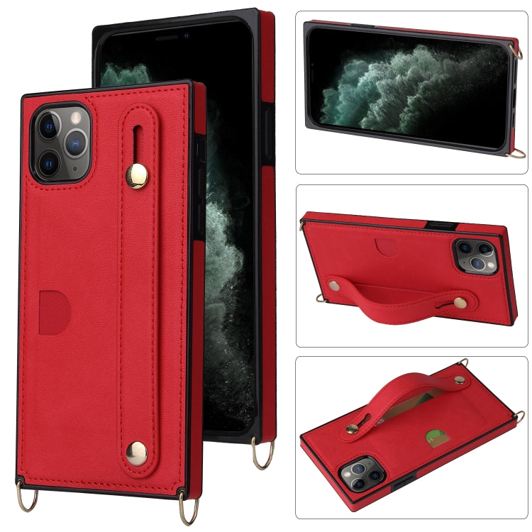 Wrist Strap PU+TPU Shockproof Protective Case with Crossbody Lanyard & Holder & Card Slot, For iPhone 6, For iPhone 7 / 8 / SE 2020, For iPhone 6 Plus, For iPhone 8 Plus / 7 Plus, For iPhone XS / X, For iPhone XR, For iPhone XS Max, For iPhone 11      ...