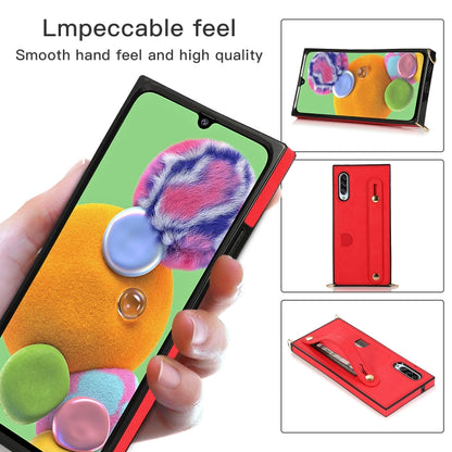 Wrist Strap PU+TPU Shockproof Protective Case with Crossbody Lanyard & Holder & Card Slot, For Samsung Galaxy A90 5G, For Samsung Galaxy Note9, For Samsung Galaxy Note 10, For Samsung Galaxy Note 10 Pro, For Samsung Galaxy S9, For Samsung Galaxy S9 Plu...