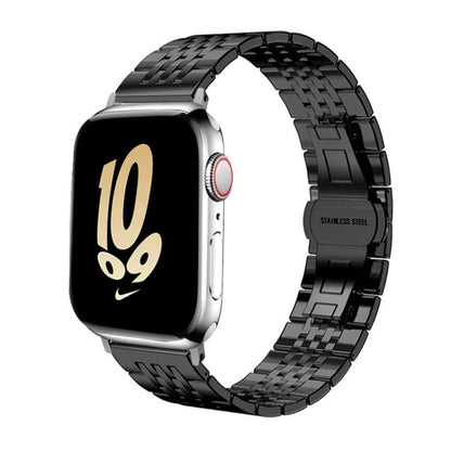 xDfind Seven-bead Solid Stainless Steel Watch Band, For Apple Watch 42 / 44 / 45 / 46 / 49mm 22mm, For Apple Watch 38 / 40 / 41 / S10 42mm 20mm