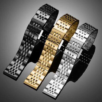 xDfind Seven-bead Solid Stainless Steel Watch Band, For Apple Watch 42 / 44 / 45 / 46 / 49mm 22mm, For Apple Watch 38 / 40 / 41 / S10 42mm 20mm