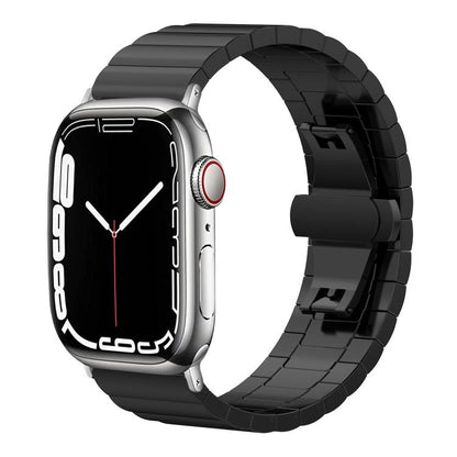 xDfind One-bead Bamboo Solid Stainless Steel Watch Band, For Apple Watch 42 / 44 / 45 / 46 / 49mm 22mm, For Apple Watch 38 / 40 / 41 / S10 42mm 20mm