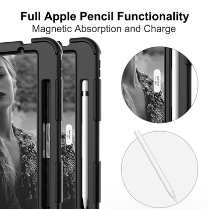 Shockproof Two-Color Silicone Protective Case with Holder, For iPad Air 2022 / 2020 10.9, For Samsung Galaxy Tab A7 (2020) T500/T505