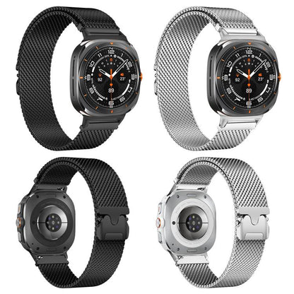 xDfind Milanese Parachute Buckle Stainless Steel Watch Band, For Samsung Galaxy Watch Ultra / Ultra 2025, For Samsung Galaxy Watch8 / Wacth8 Classic 22mm