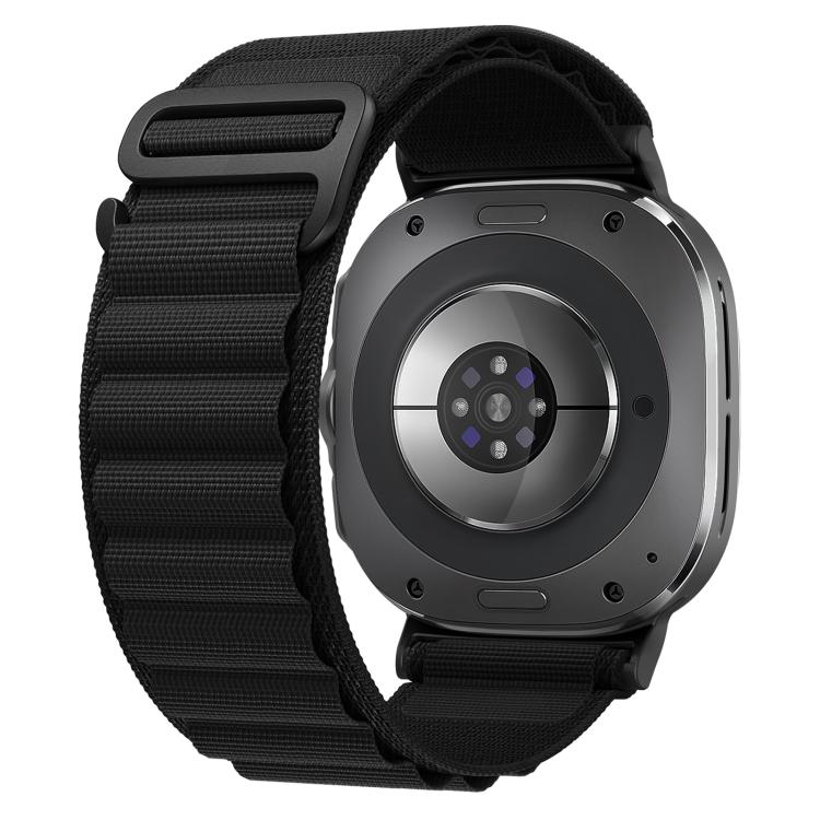 xDfind Black Buckle Loop Nylon Watch Band, For Samsung Galaxy Watch Ultra 47mm / Ultra 2025, For Samsung Galaxy Watch8 / 8 Classic