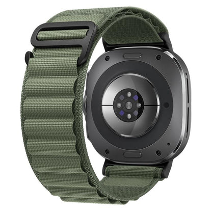 xDfind Black Buckle Loop Nylon Watch Band, For Samsung Galaxy Watch Ultra 47mm / Ultra 2025, For Samsung Galaxy Watch8 / 8 Classic