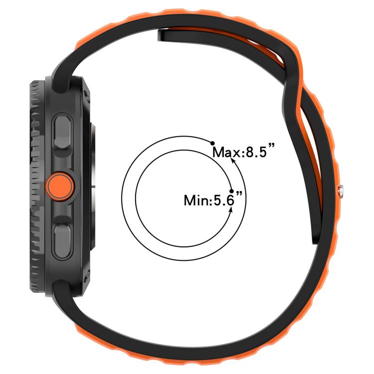 xDfind Dual Color Silicone Watch Band, For Samsung Galaxy Watch8 / Wacth8 Classic
