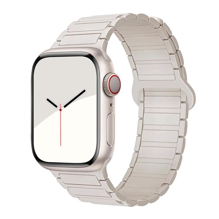 xDfind Magnetic Three-bead Silicone Watch Band, For Apple Watch 42 / 44 / 45 / 46 / 49mm, For Apple Watch 38 / 40 / 41 / S10 42mm