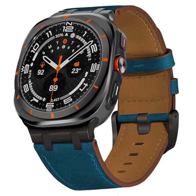 Crazy Horse Leather Watch Band, For Samsung Galaxy Watch8 / Watch8 Classic