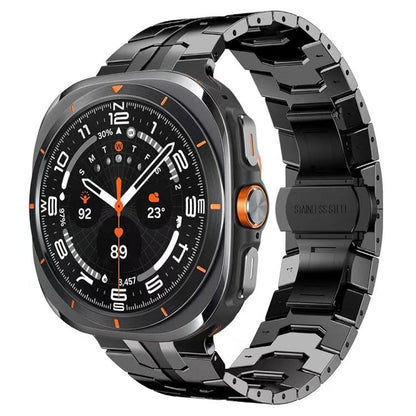 Butterfly Buckle Titanium Alloy Watch Band, For Samsung Galaxy Watch8 / Watch8 Classic