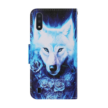 Coloured Drawing Pattern Horizontal Flip PU Leather Case with Holder & Card Slots & Wallet & Lanyard, For Samsung Galaxy A01, For Samsung Galaxy A10 / M10, For Samsung Galaxy M11 / A11