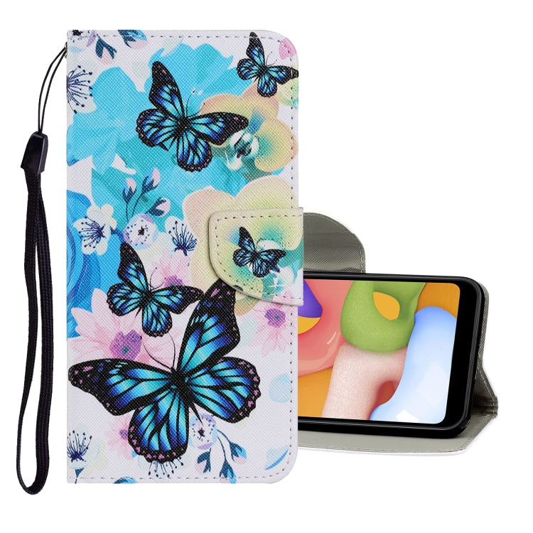 Coloured Drawing Pattern Horizontal Flip PU Leather Case with Holder & Card Slots & Wallet & Lanyard, For Samsung Galaxy A01, For Samsung Galaxy A10 / M10, For Samsung Galaxy M11 / A11
