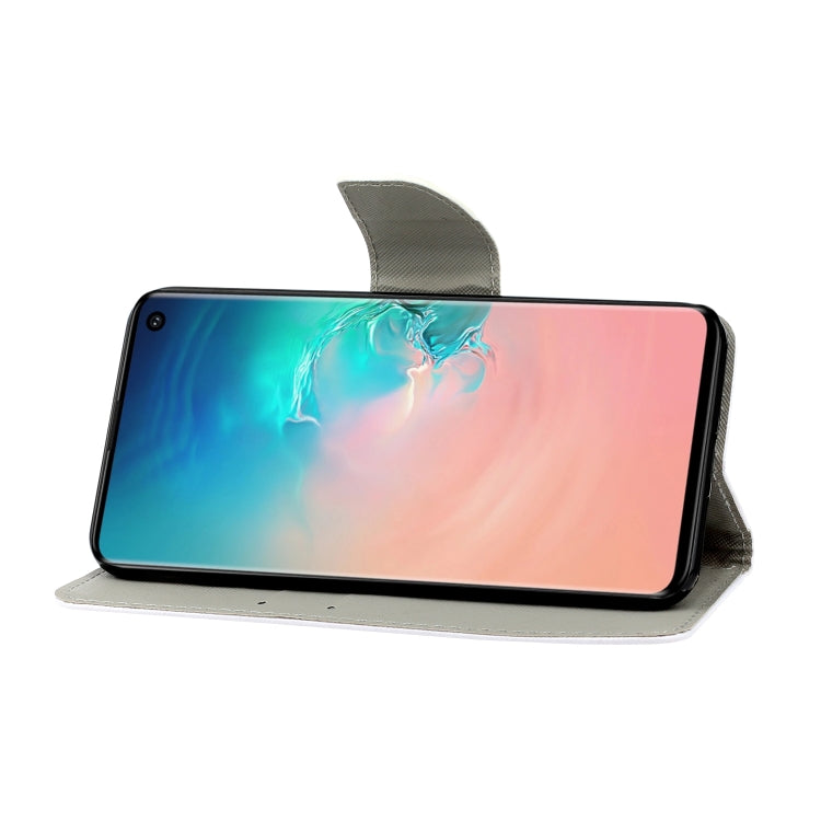 Coloured Drawing Pattern Horizontal Flip PU Leather Case with Holder & Card Slots & Wallet & Lanyard, For Samsung Galaxy S10, For Samsung Galaxy S10 Plus, For Samsung Galaxy S10e