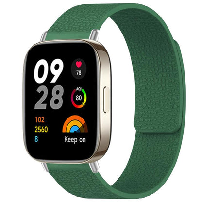 xDfind Litchi Texture Magnetic Silicone Watch Band, For Xiaomi Band 10 Pro/9 Pro/Redmi Watch 6/5/4, For Xiaomi Smart Bnad 10 / 9 / 8, For Redmi Watch 3 Active/Watch 3 Lite, For Redmi Watch 3