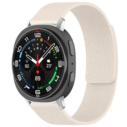 xDfind Litchi Texture Magnetic Silicone Watch Band, For Samsung Galaxy Watch Ultra/Ultra 2025, For Samsung Galaxy Watch8 / 8 Classic, For Samsung Galaxy Watch 7 / 6 / 5 / FE, For Samsung Galaxy Fit3 SM-R390