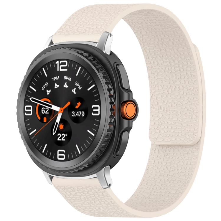 xDfind Litchi Texture Magnetic Silicone Watch Band, For Samsung Galaxy Watch Ultra/Ultra 2025, For Samsung Galaxy Watch8 / 8 Classic, For Samsung Galaxy Watch 7 / 6 / 5 / FE, For Samsung Galaxy Fit3 SM-R390