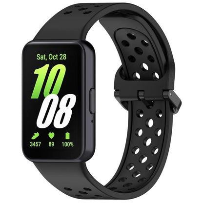 xDfind Colorful Buckle Solid Color Breathable Silicone Watch Band, For Samsung Galaxy Fit3