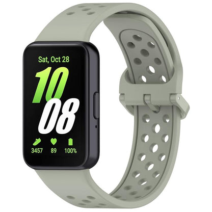 xDfind Colorful Buckle Solid Color Breathable Silicone Watch Band, For Samsung Galaxy Fit3