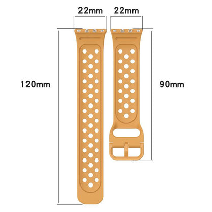 xDfind Colorful Buckle Solid Color Breathable Silicone Watch Band, For Samsung Galaxy Fit3