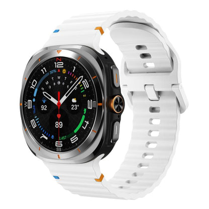 xDfind Wave Stitching Silicone Watch Band, For Samsung Galaxy Watch Ultra 47mm / Ultra 2025