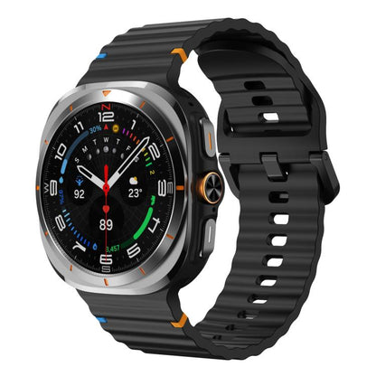 xDfind Wave Stitching Silicone Watch Band, For Samsung Galaxy Watch Ultra 47mm / Ultra 2025