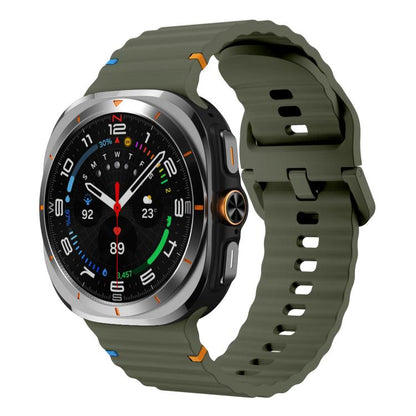 xDfind Wave Stitching Silicone Watch Band, For Samsung Galaxy Watch Ultra 47mm / Ultra 2025