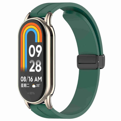 xDfind Folding Buckle Silicone Watch Band, For Xiaomi Smart Band 10 / 9 / 8 / NFC