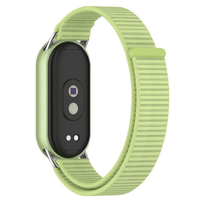 xDfind Metal Connector Nylon Braided Loop Watch Band, For Xiaomi Smart Band 10 / 9 / 8 / NFC